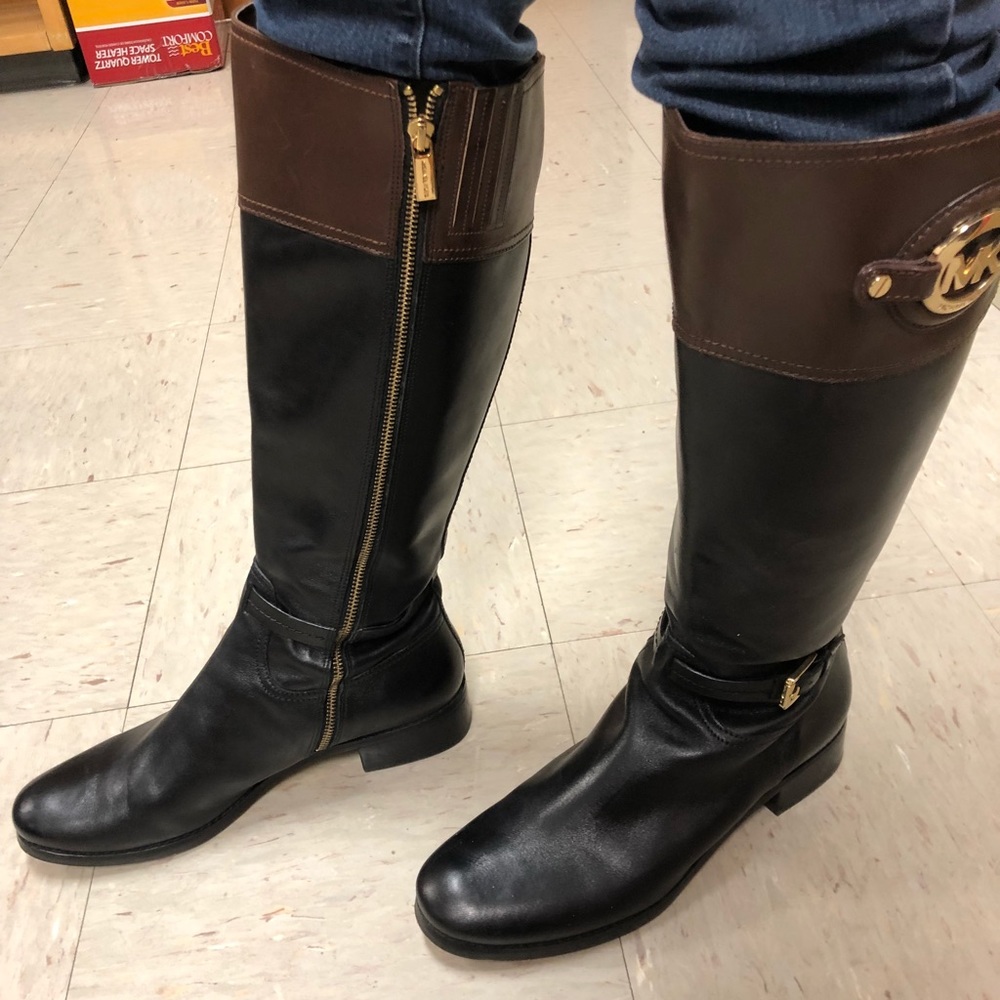 Michael Kors Boots. Black/brown combination.
